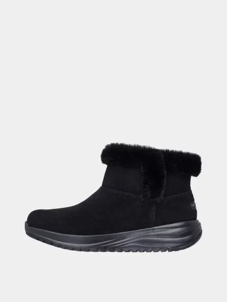 Кожаные ботинки Skechers черные
