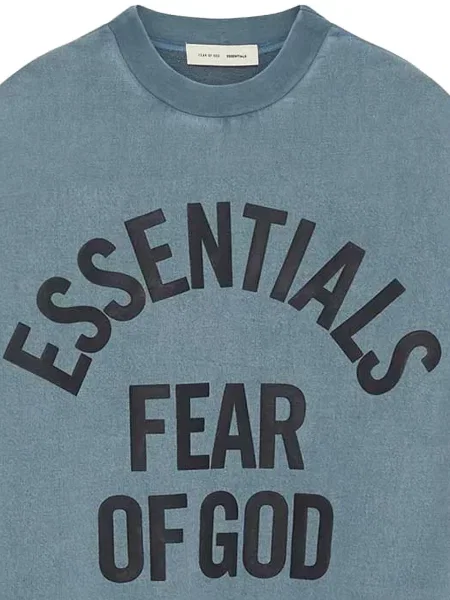 Φούτερ Fear Of God Essentials με αυτόγραφο μπλε