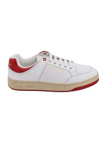Sneakersy Saint Laurent skórzane białe