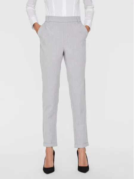 Παντελόνι chino Vero Moda γκρι