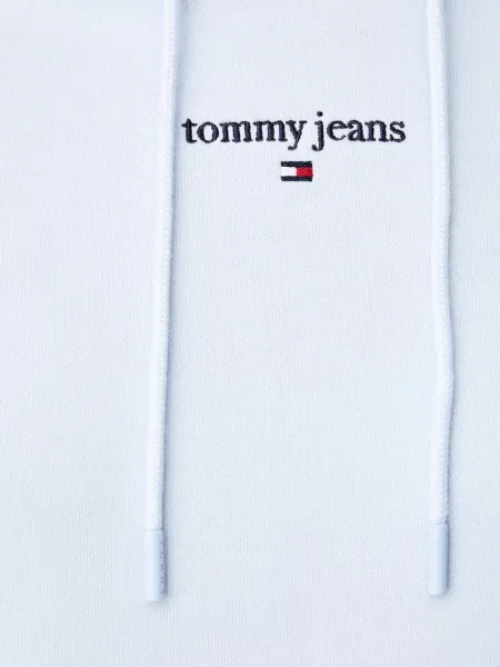 Суичър с качулка Tommy Jeans с качулка синьо