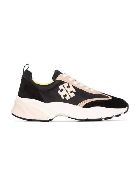 Sneakersy Tory Burch skórzane czarne