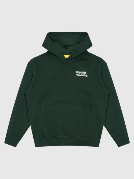 Детское худи Off-white зеленое
