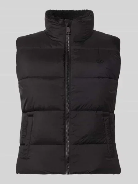 Kamizelka w z efektem pikowania krój regular fit model BORG' Superdry czarna