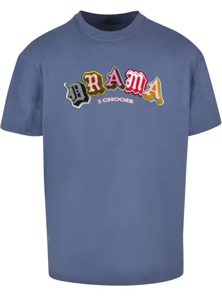 MT Upscale Majica Drama I choose modra roza / rdeča siva