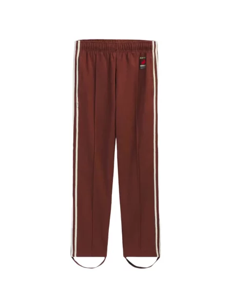 Prugasta majica Adidas s printom smeđa