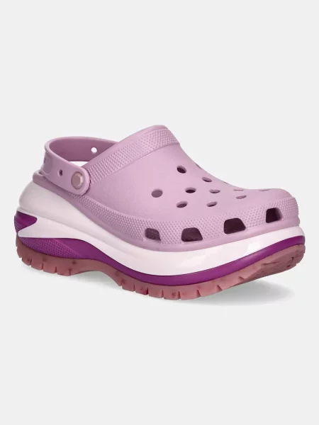 Natikači Crocs Classic Mega Crush Clog vijolična