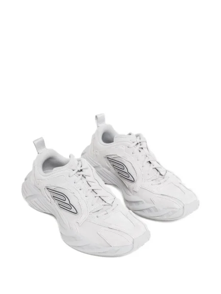 Sneakerși Balenciaga din piele de căprioară alb
