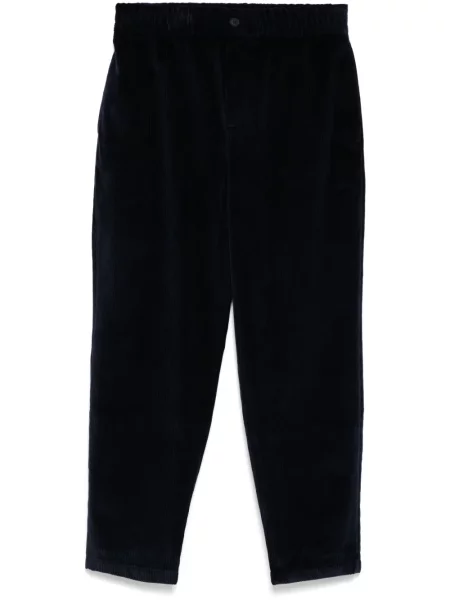 Manšestrové kalhoty Maison Kitsuné modré