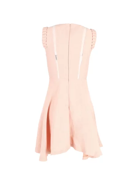 Rochie mini Sandro din dantelă de costum roz