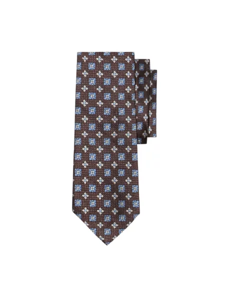 Krawat Brooks Brothers brązowy
