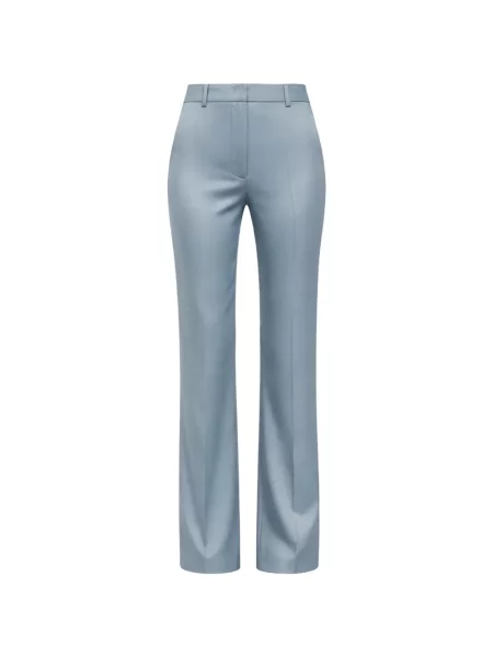 Pantaloni Patrizia Pepe din satin albastru