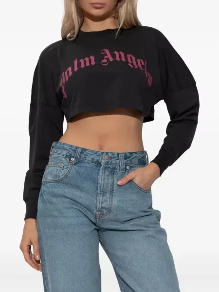 Top Palm Angels lung negru
