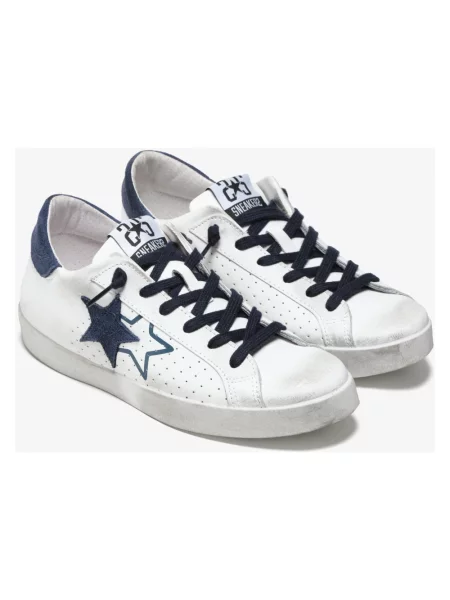 Sneakersy 2star skórzane białe