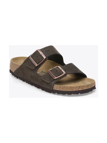 Klapki Birkenstock brązowe