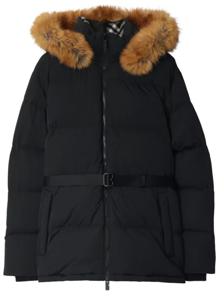 Palton Burberry cu aplicații negru