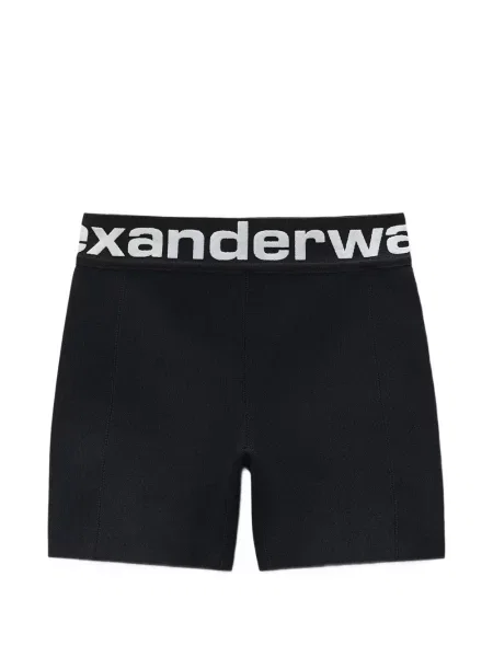 Pantaloni scurți Alexander Wang cu autograf negru