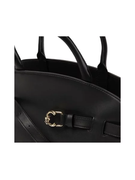 Torebka Coccinelle skórzana czarna