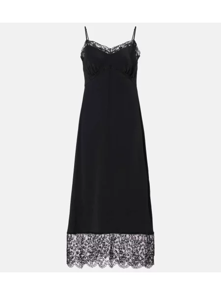 Rochie Simone Rocha din satin de costum negru