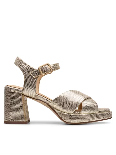 Σανδάλια Clarks Rae χρυσό