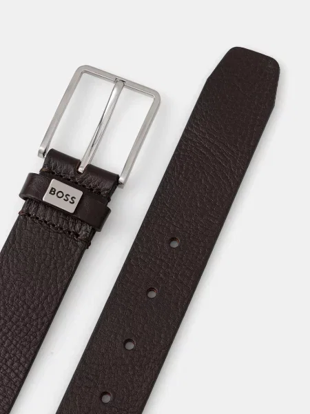 BOSS BLACK Curea de piele maro