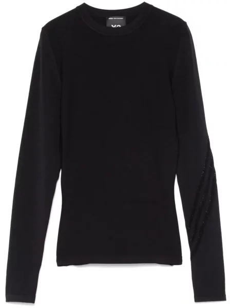 Top Y-3 cu dungi negru