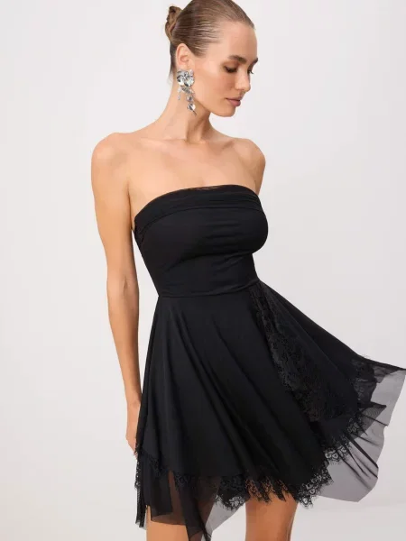 Trendyol Rochie de cocktail negru
