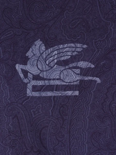 Tricou Etro cu model paisley violet