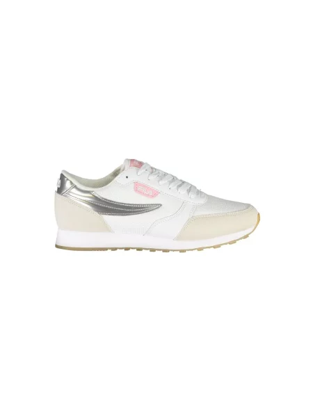 Lniane trampki Fila eleganckie białe