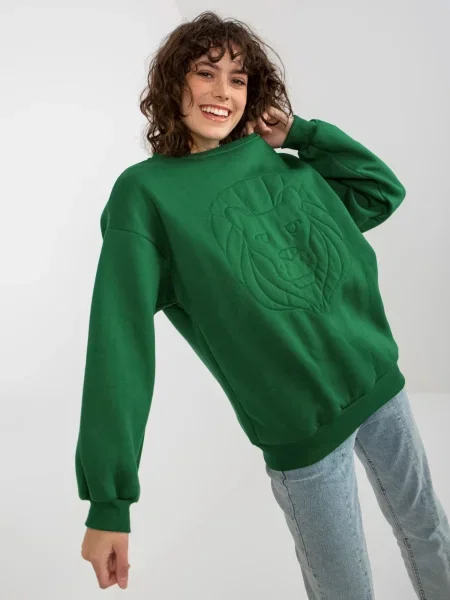 Hanorac cu glugă Fashionhunters verde