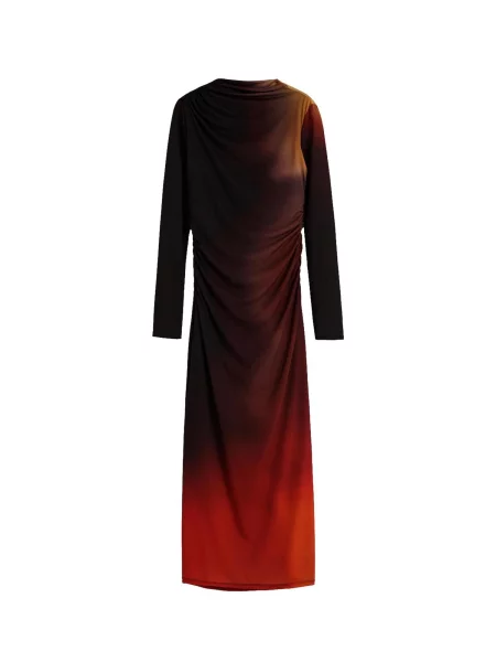 Desigual Rochie maro / roșu orange negru