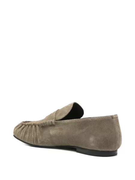 Pantofi loafer Alohas din piele de căprioară verde