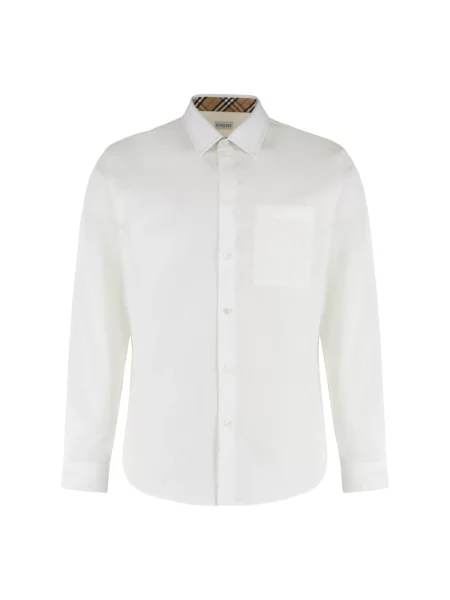 Koszula Burberry w kratkę biała