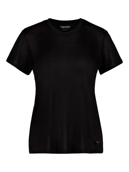 Tricou Tom Ford de mătase negru