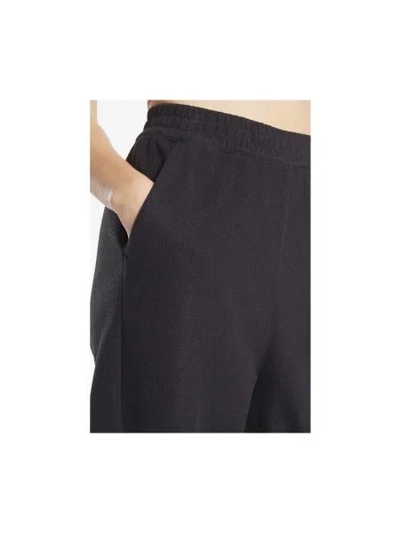 Pantaloni Reebok Sport cu picior lat negru