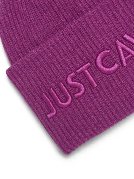 Căciulă Just Cavalli cu broderie roz