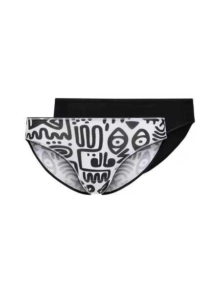 Skiny Slip negru alb