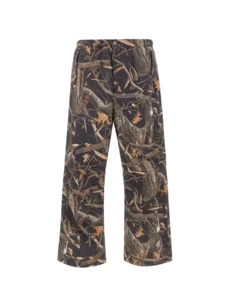 Kelnės Carhartt Wip su abstrakčiu raštu juoda