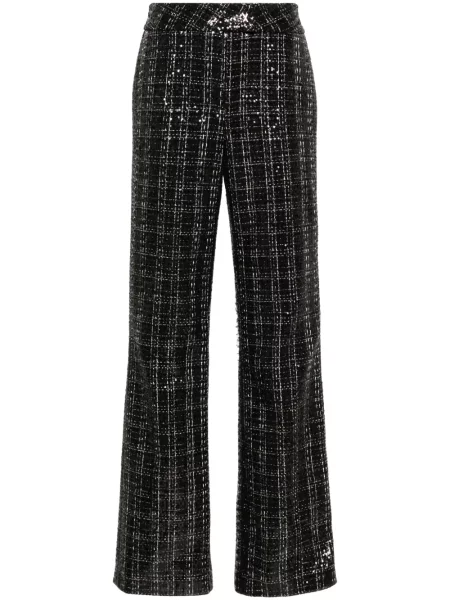 Pantaloni Genny în carouri negru
