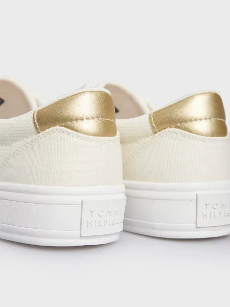 Кеди Tommy Hilfiger з канвасу бежеві