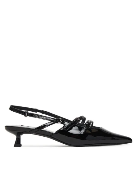 Pantofi cu toc Karl Lagerfeld din piele negru