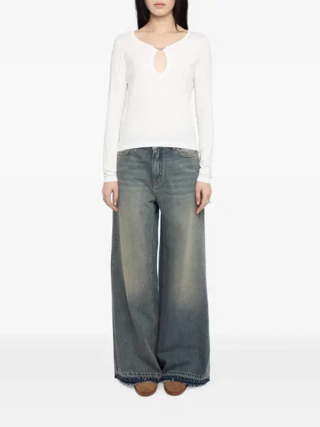 Tricou Zadig&voltaire lung alb