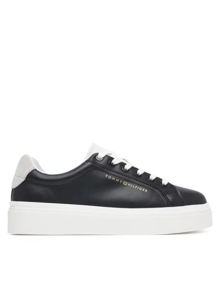 Tommy Hilfiger Sneakersy Th Feminine Platform Monogram czarny