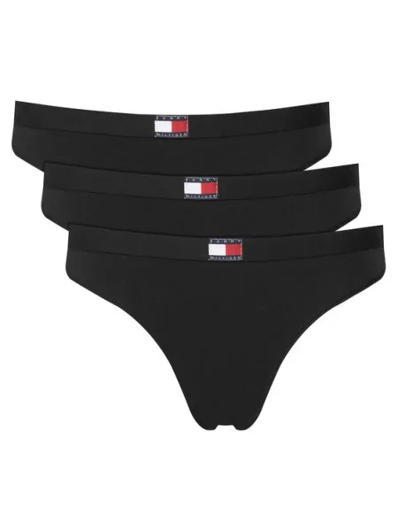 TOMMY HILFIGER Tanga Heritage námořnická modř / světle žlutá / červená / bílá černé