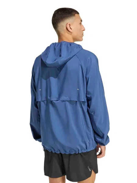 ADIDAS PERFORMANCE Jachetă de trening Running Essentials albastru / argintiu gri