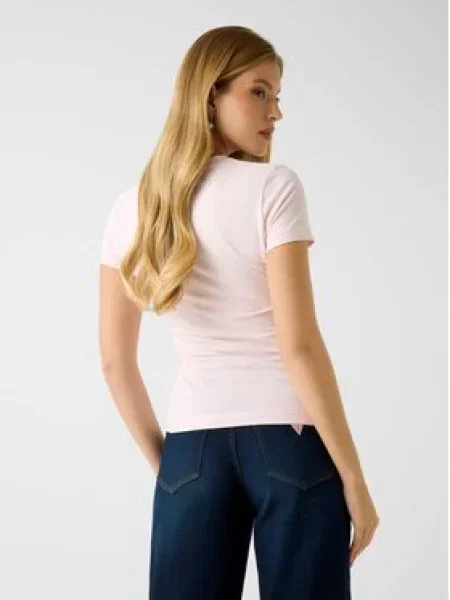 Guess Póló Regular Fit rózsaszín