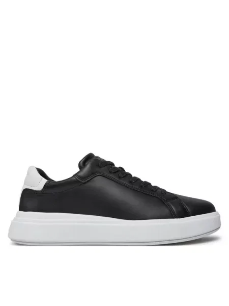 Sneakers Calvin Klein με κορδόνια με δαντέλα μαύρο
