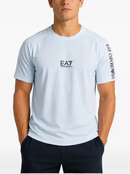 Tricou Emporio Armani cu imagine albastru