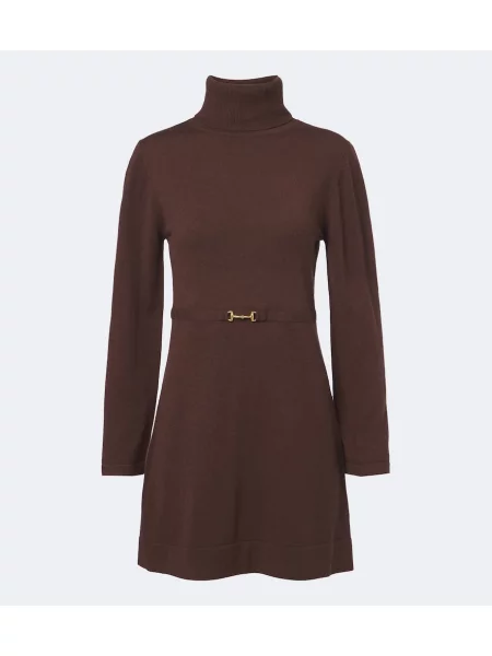 Rochie Rixo de lână maro
