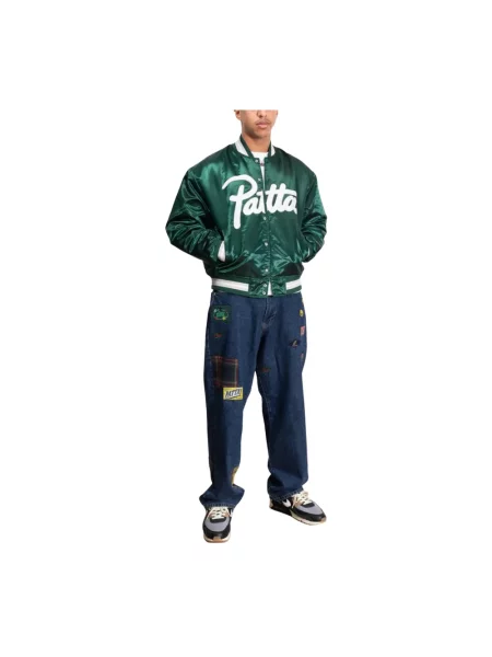 Kurtka Patta z logo zielona